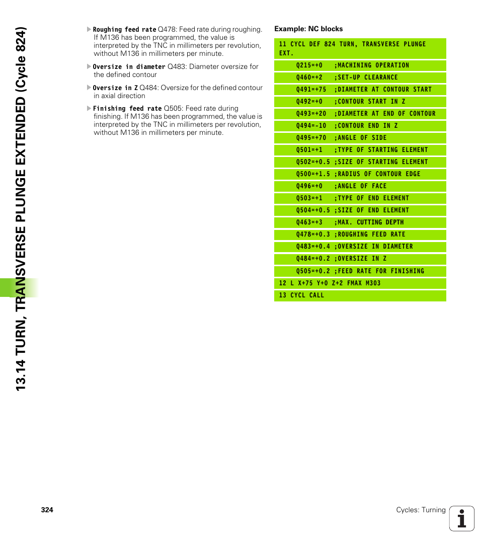 HEIDENHAIN TNC 640 (34059x-01) Cycle programming User Manual | Page 324 / 549