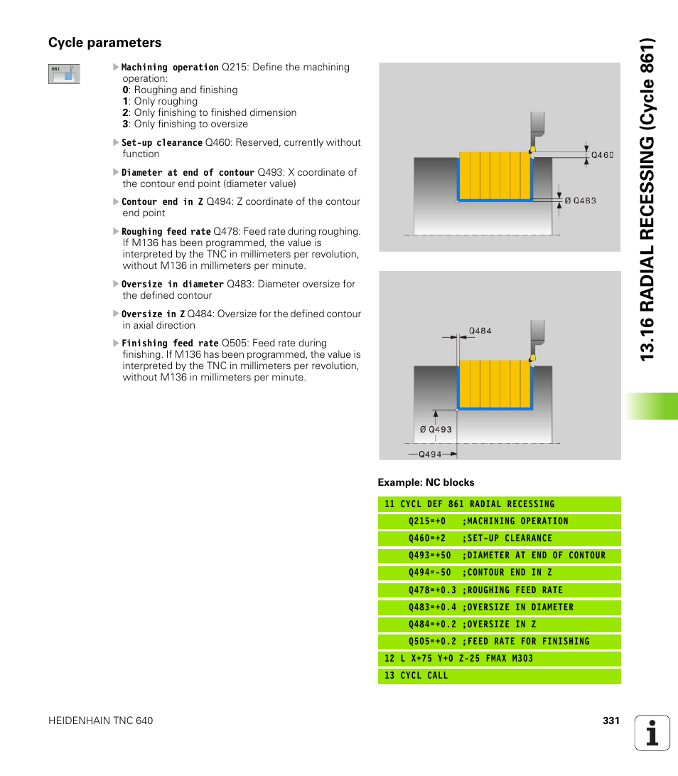 Cycle parameters | HEIDENHAIN TNC 640 (34059x-01) Cycle programming User Manual | Page 331 / 549