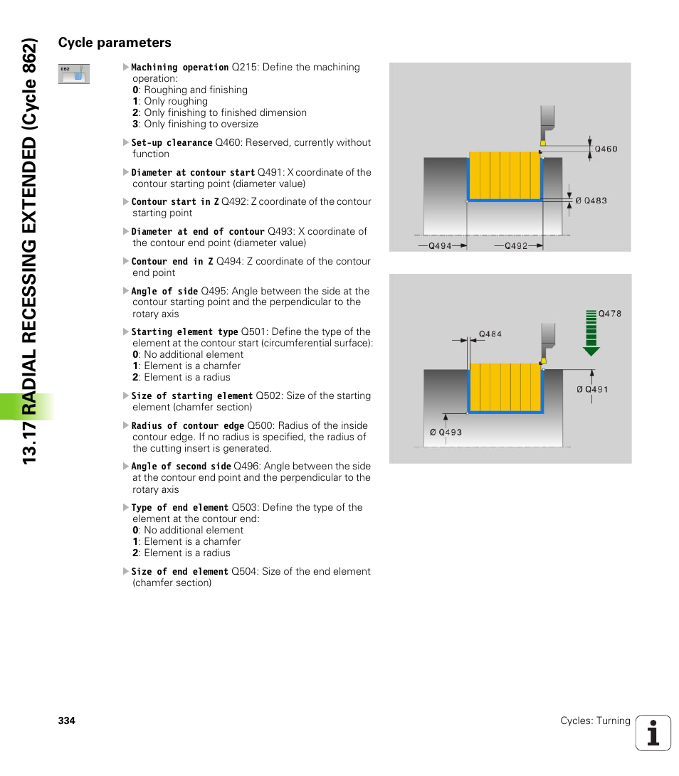 Cycle parameters | HEIDENHAIN TNC 640 (34059x-01) Cycle programming User Manual | Page 334 / 549
