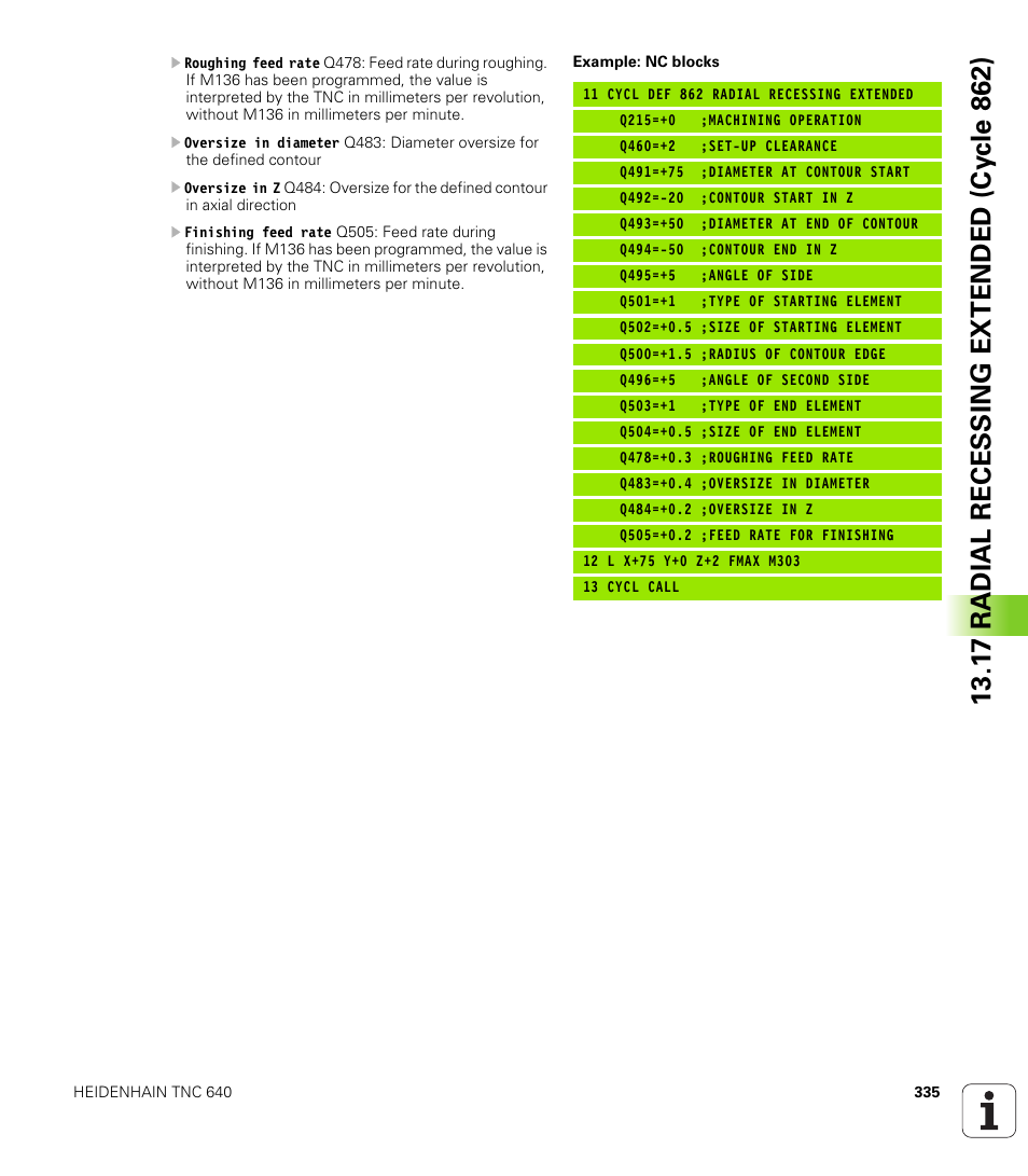 HEIDENHAIN TNC 640 (34059x-01) Cycle programming User Manual | Page 335 / 549