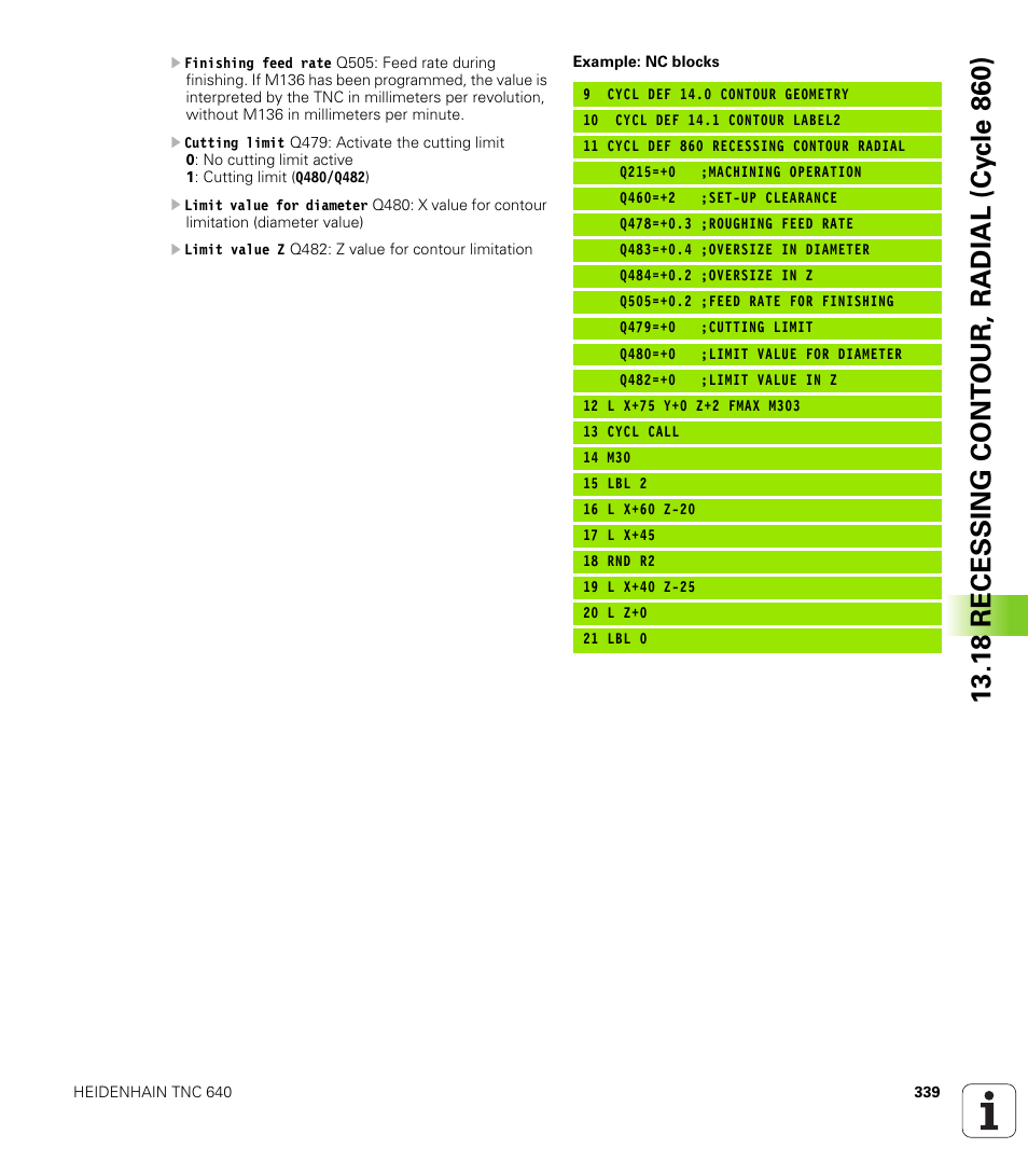 HEIDENHAIN TNC 640 (34059x-01) Cycle programming User Manual | Page 339 / 549