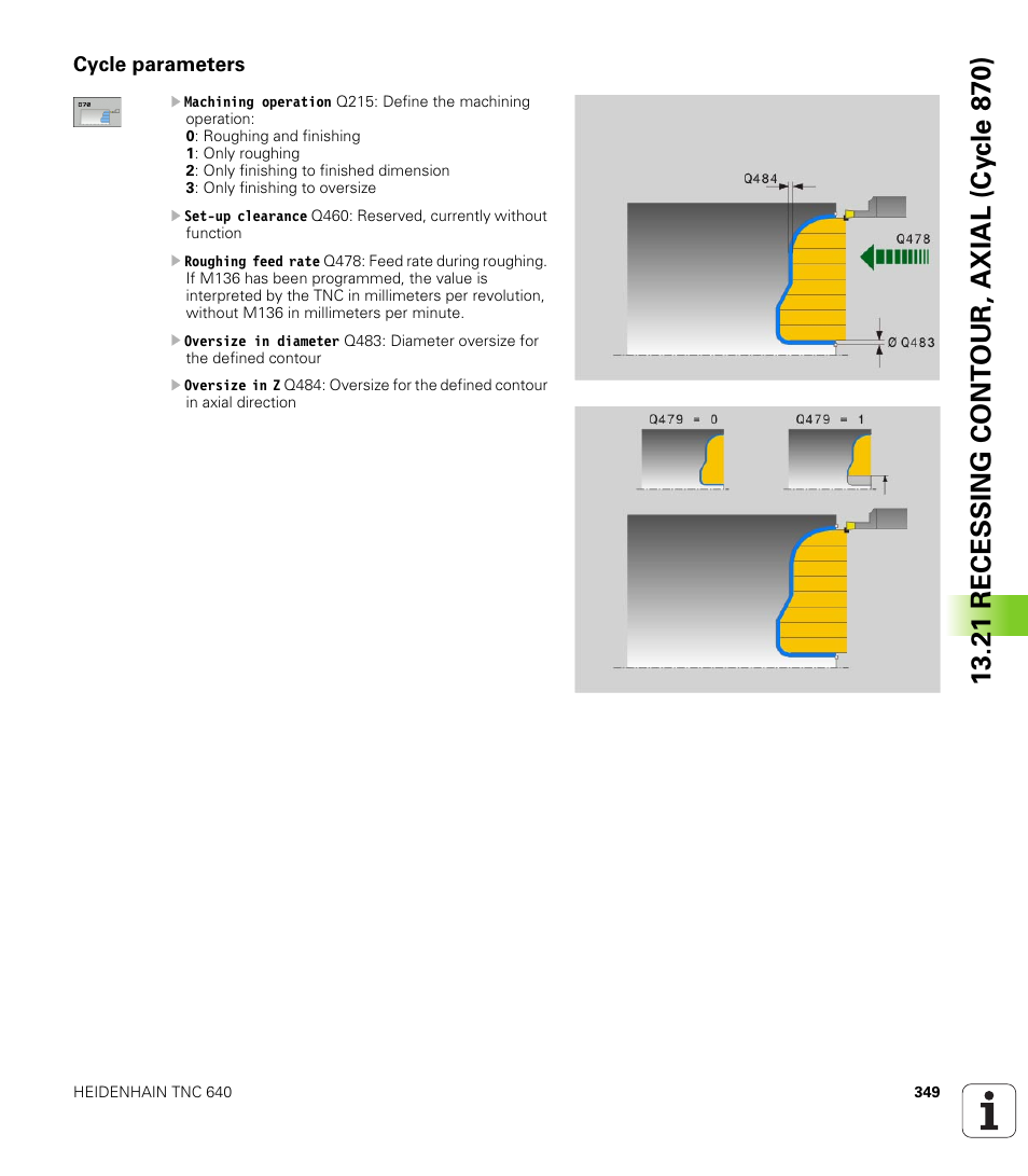 Cycle parameters | HEIDENHAIN TNC 640 (34059x-01) Cycle programming User Manual | Page 349 / 549