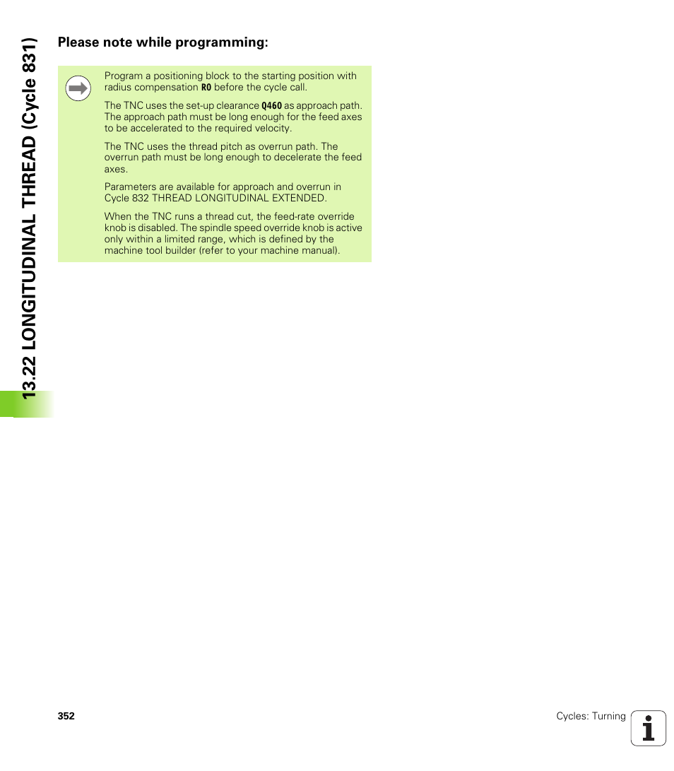 Please note while programming | HEIDENHAIN TNC 640 (34059x-01) Cycle programming User Manual | Page 352 / 549