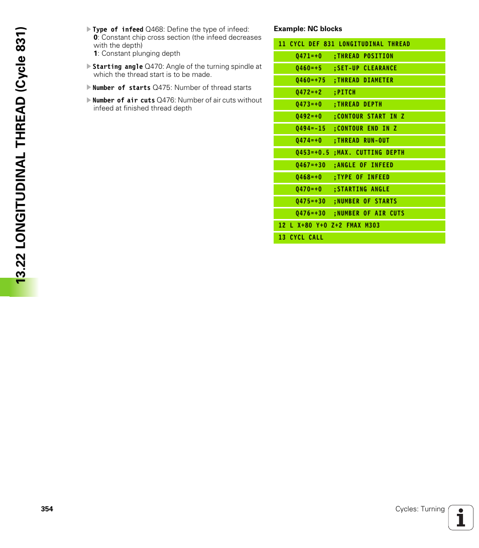 HEIDENHAIN TNC 640 (34059x-01) Cycle programming User Manual | Page 354 / 549