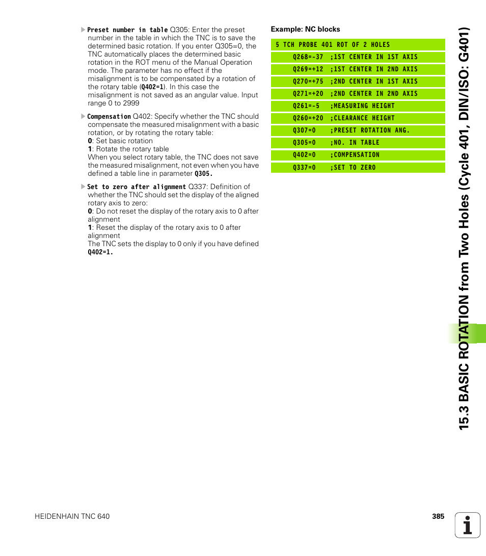 HEIDENHAIN TNC 640 (34059x-01) Cycle programming User Manual | Page 385 / 549