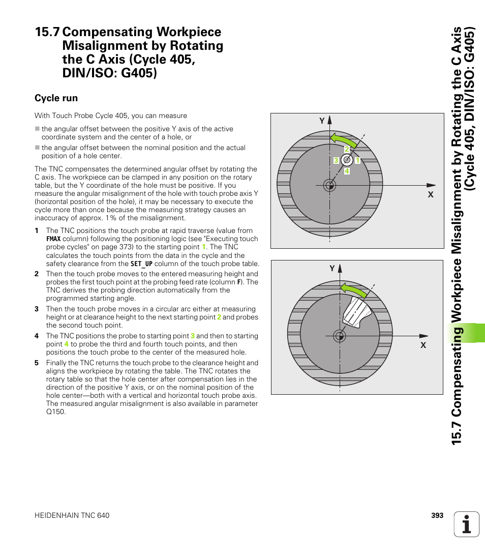Cycle run | HEIDENHAIN TNC 640 (34059x-01) Cycle programming User Manual | Page 393 / 549