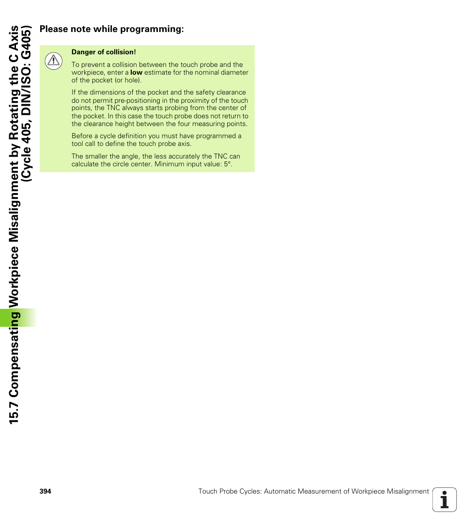 Please note while programming | HEIDENHAIN TNC 640 (34059x-01) Cycle programming User Manual | Page 394 / 549