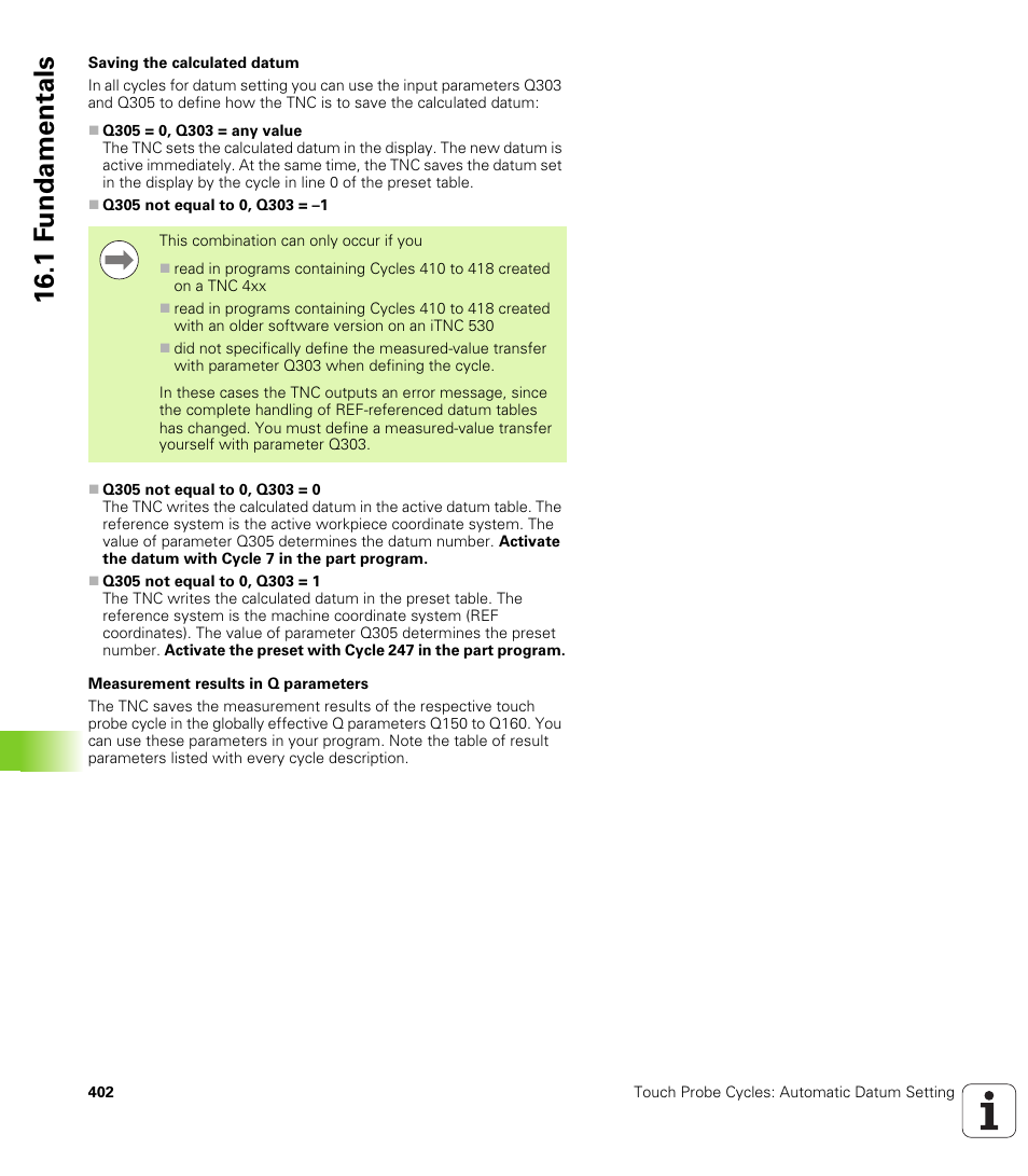 1 f undamentals | HEIDENHAIN TNC 640 (34059x-01) Cycle programming User Manual | Page 402 / 549
