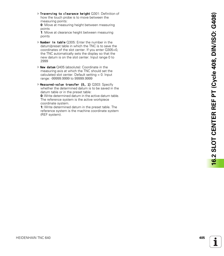 HEIDENHAIN TNC 640 (34059x-01) Cycle programming User Manual | Page 405 / 549