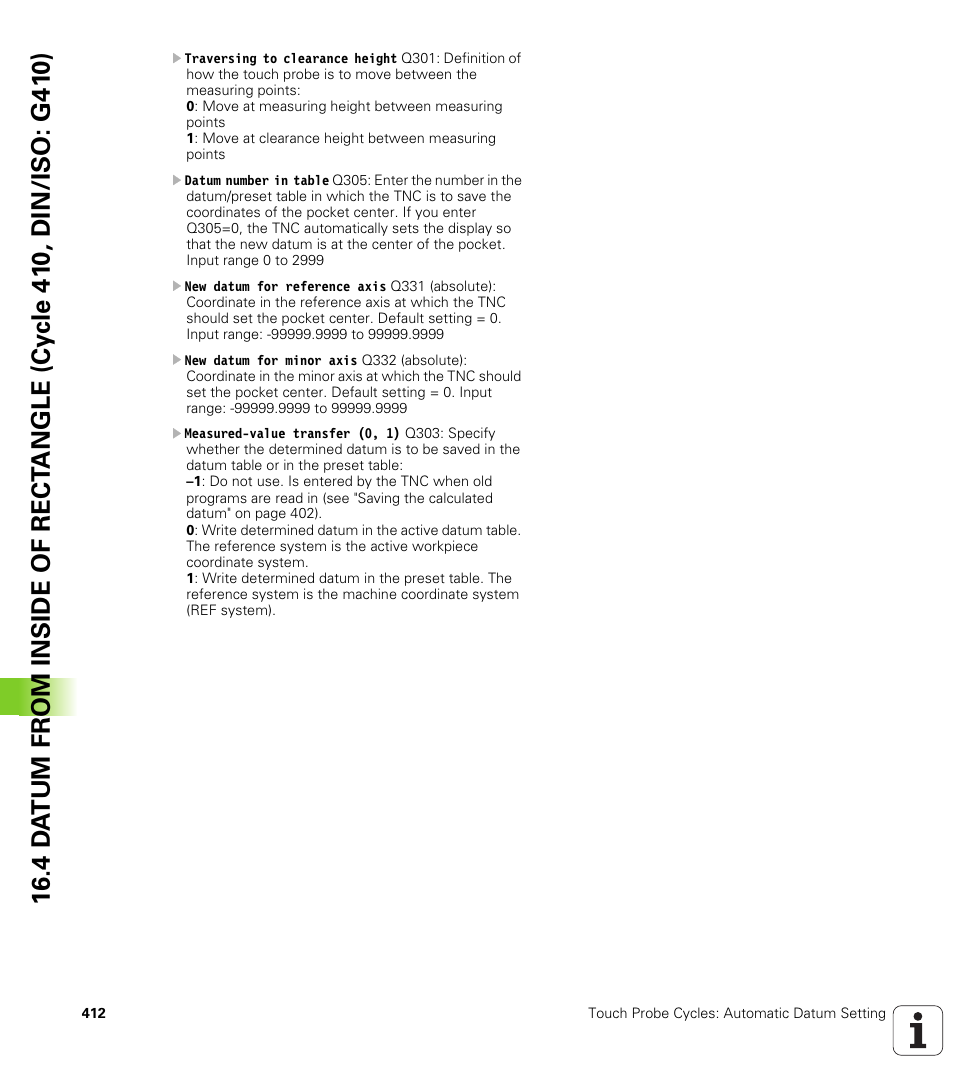 HEIDENHAIN TNC 640 (34059x-01) Cycle programming User Manual | Page 412 / 549