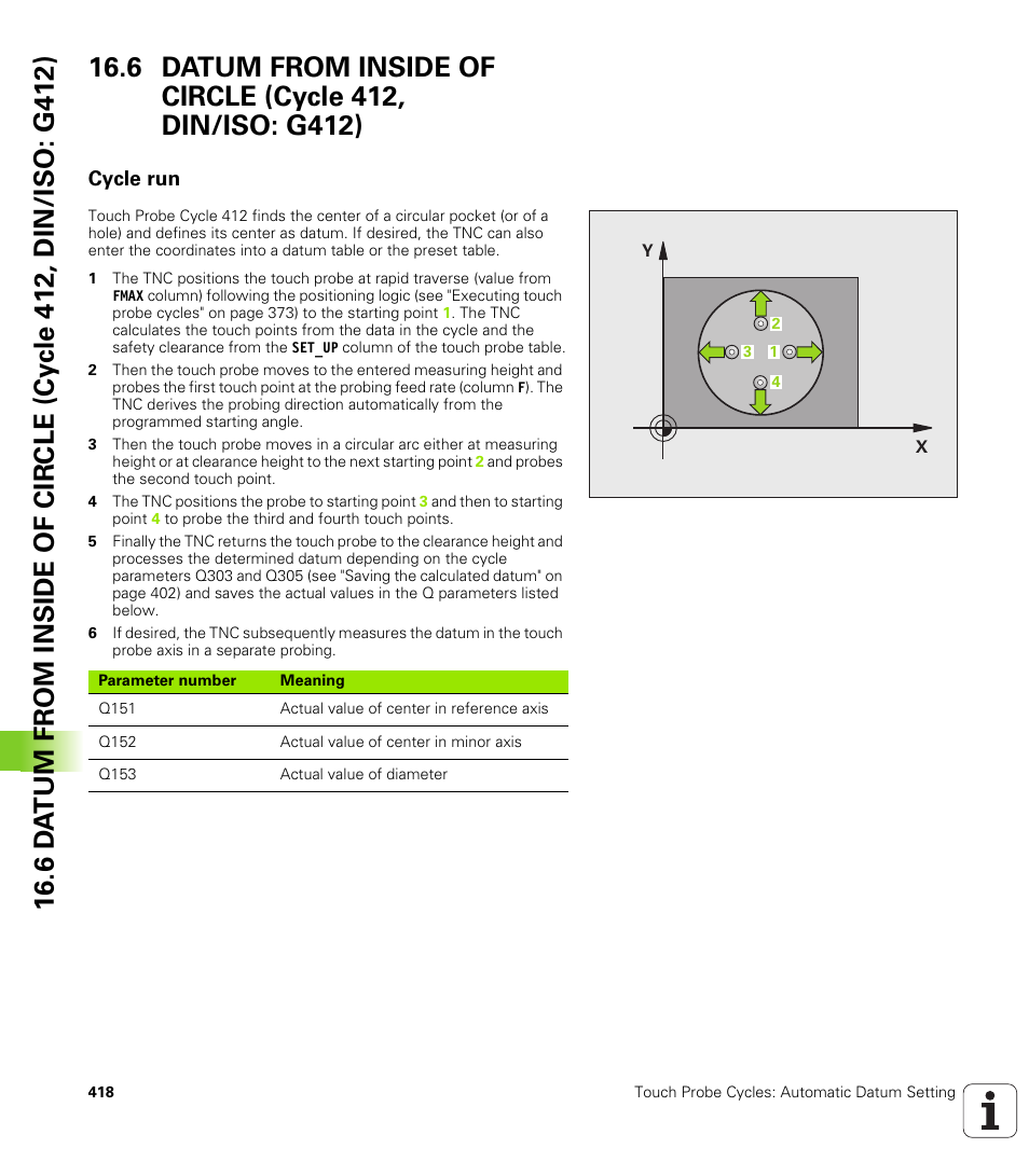 Cycle run | HEIDENHAIN TNC 640 (34059x-01) Cycle programming User Manual | Page 418 / 549