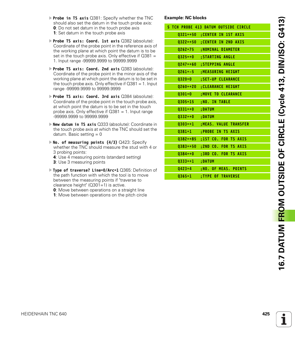 HEIDENHAIN TNC 640 (34059x-01) Cycle programming User Manual | Page 425 / 549