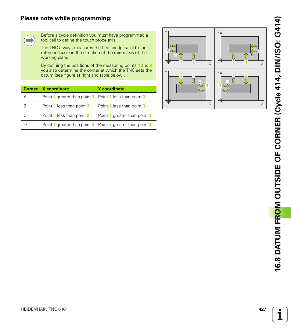 Please note while programming | HEIDENHAIN TNC 640 (34059x-01) Cycle programming User Manual | Page 427 / 549