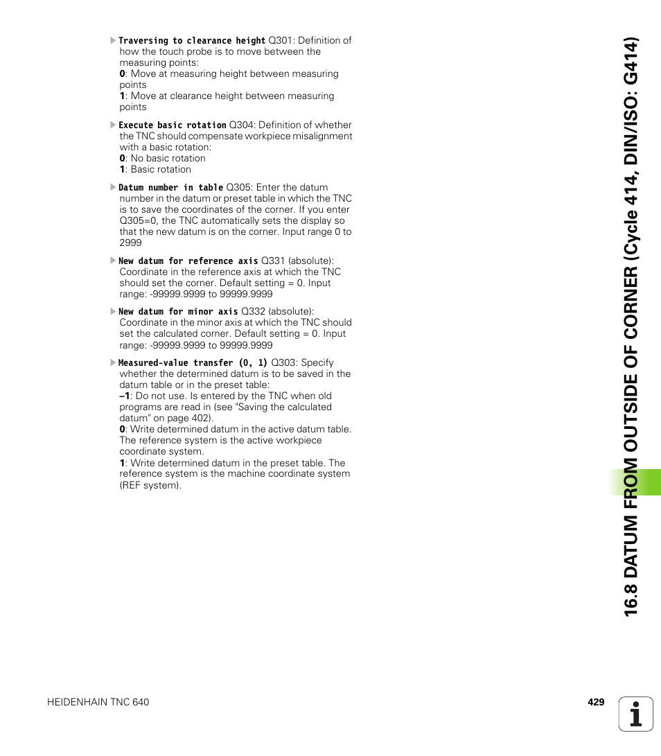 HEIDENHAIN TNC 640 (34059x-01) Cycle programming User Manual | Page 429 / 549