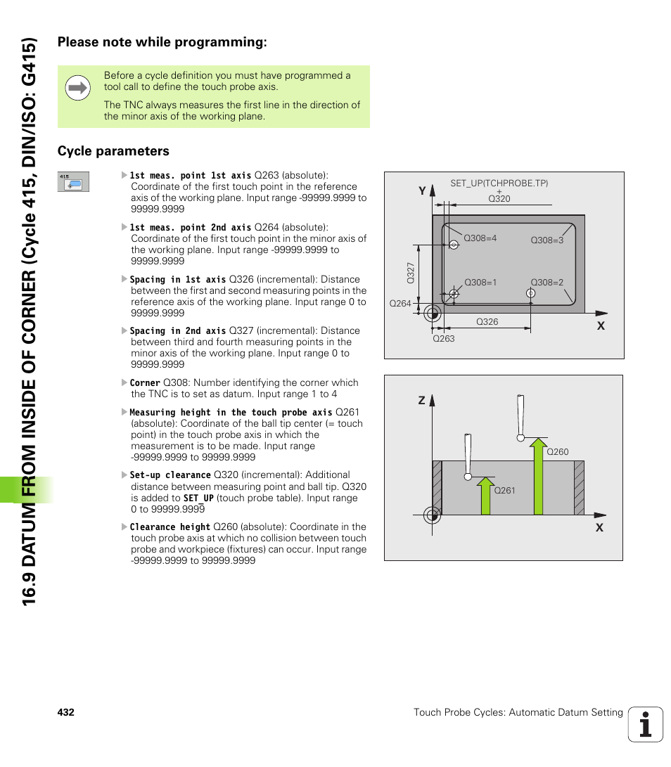 Please note while programming, Cycle parameters | HEIDENHAIN TNC 640 (34059x-01) Cycle programming User Manual | Page 432 / 549