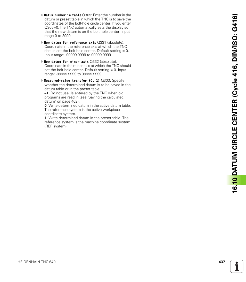 HEIDENHAIN TNC 640 (34059x-01) Cycle programming User Manual | Page 437 / 549