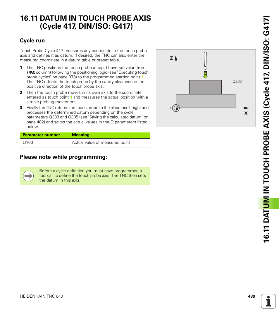 Cycle run, Please note while programming | HEIDENHAIN TNC 640 (34059x-01) Cycle programming User Manual | Page 439 / 549