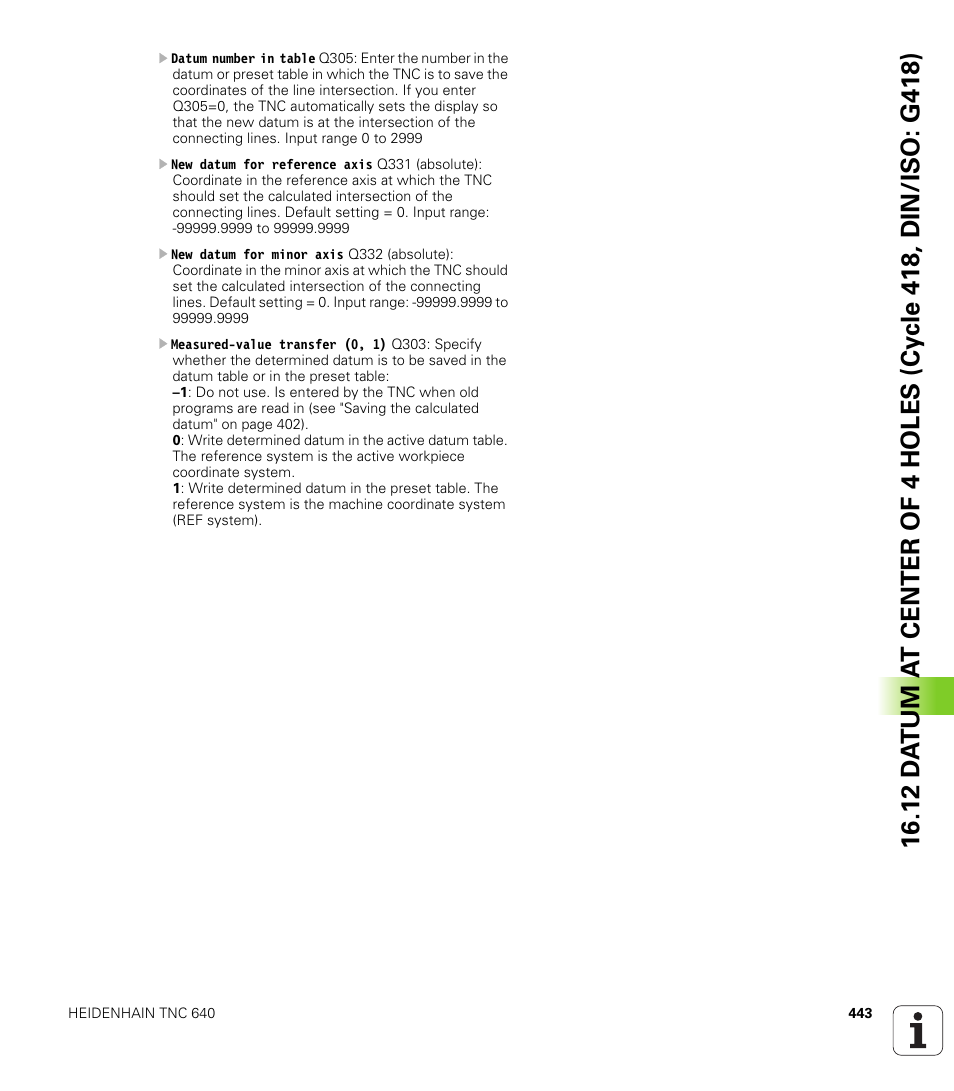 HEIDENHAIN TNC 640 (34059x-01) Cycle programming User Manual | Page 443 / 549
