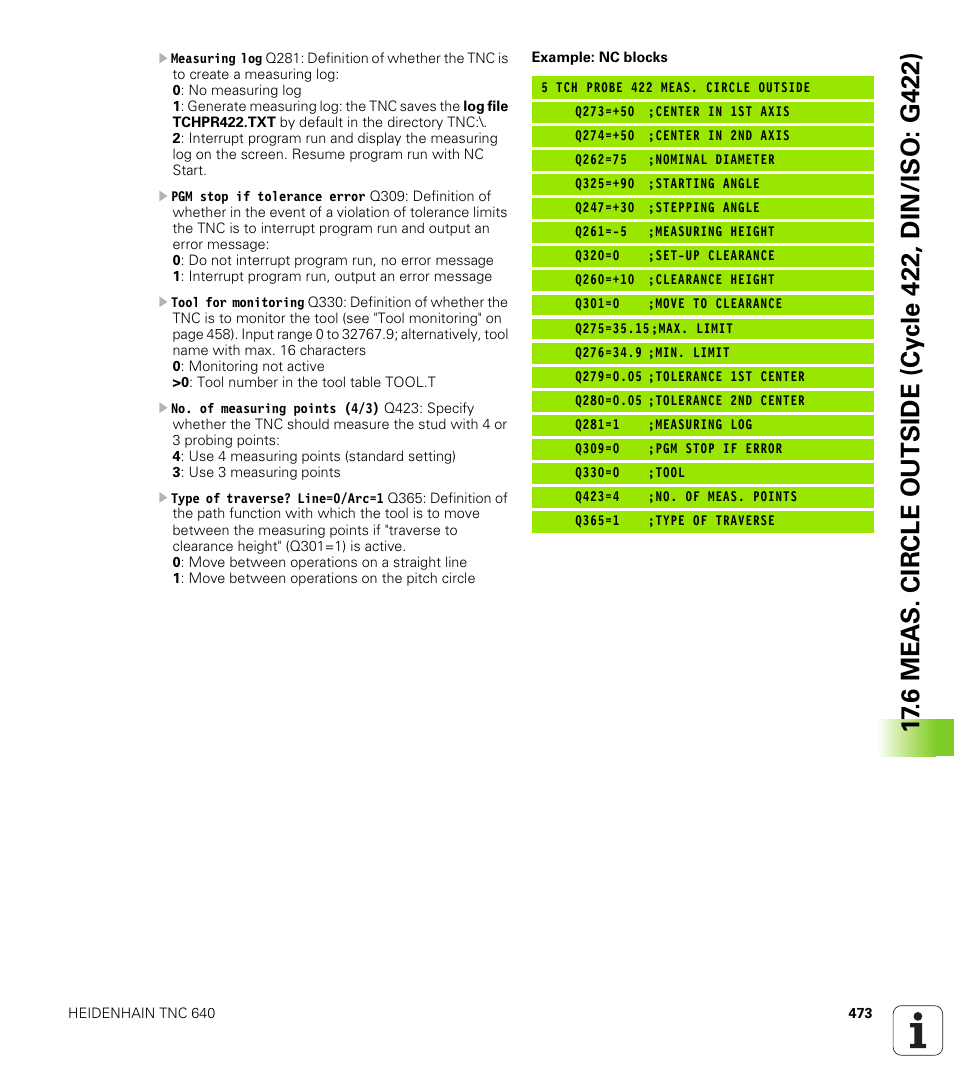 HEIDENHAIN TNC 640 (34059x-01) Cycle programming User Manual | Page 473 / 549