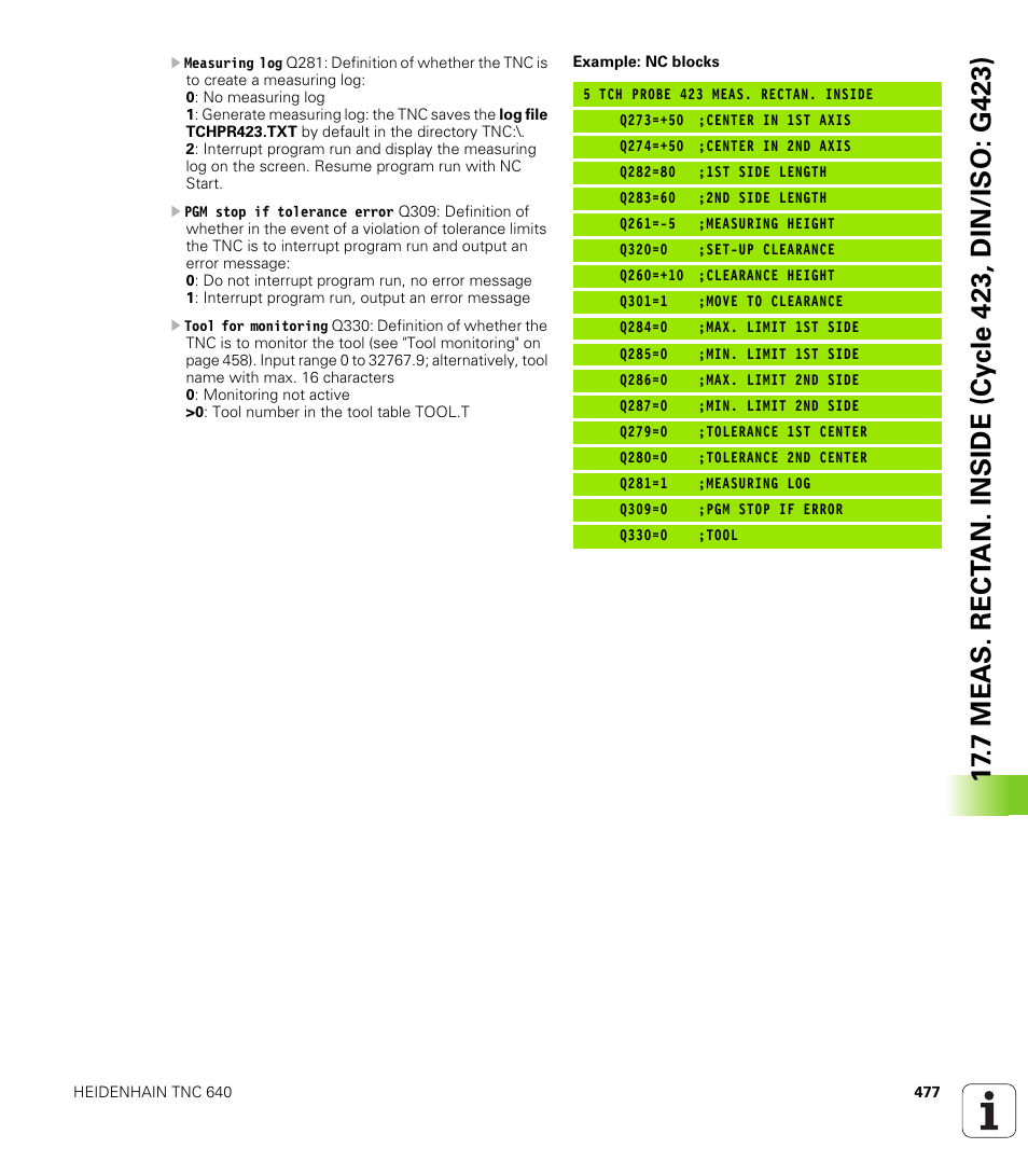 HEIDENHAIN TNC 640 (34059x-01) Cycle programming User Manual | Page 477 / 549