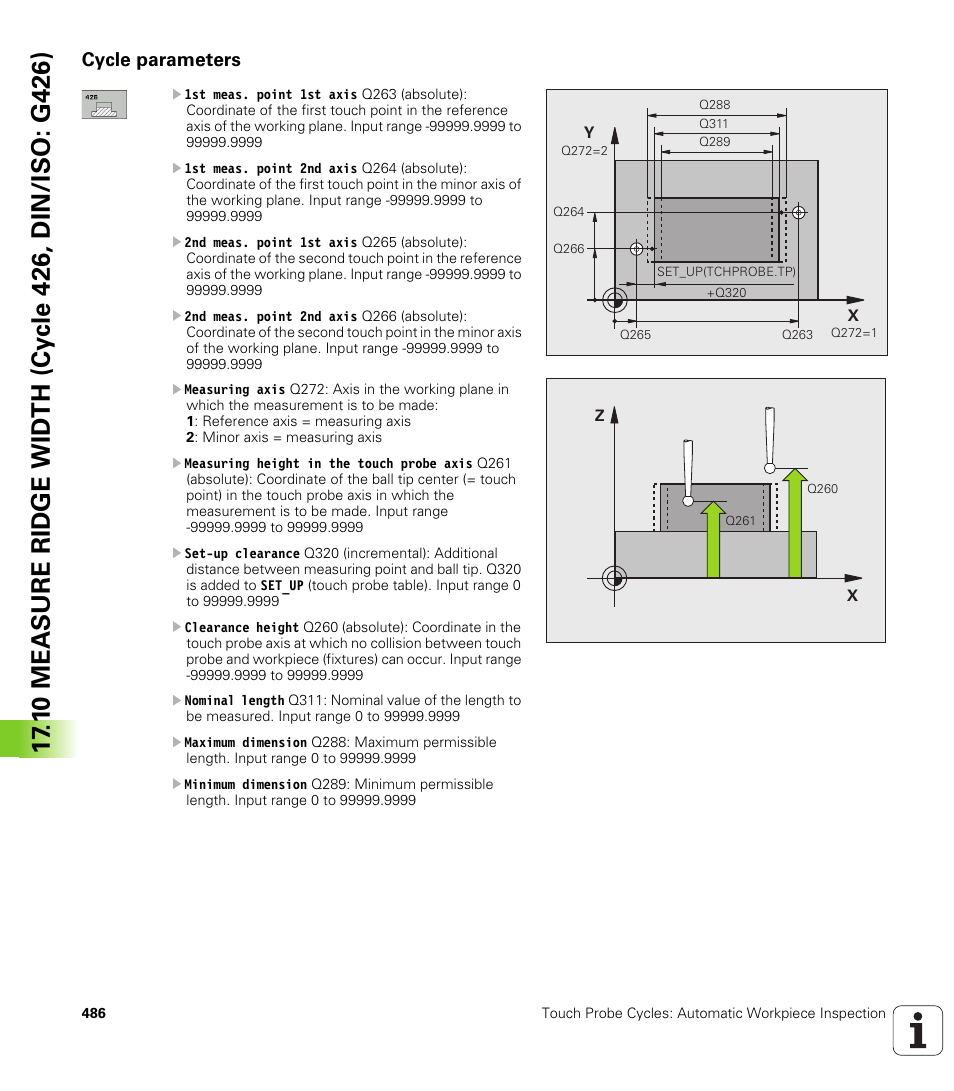 Cycle parameters | HEIDENHAIN TNC 640 (34059x-01) Cycle programming User Manual | Page 486 / 549