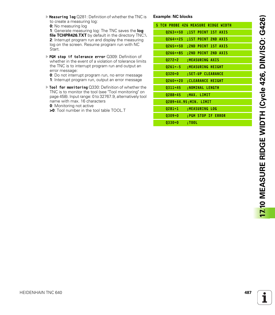 HEIDENHAIN TNC 640 (34059x-01) Cycle programming User Manual | Page 487 / 549