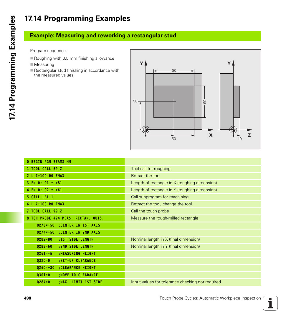 14 programming examples | HEIDENHAIN TNC 640 (34059x-01) Cycle programming User Manual | Page 498 / 549