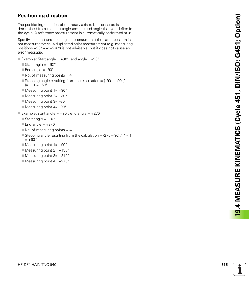 Positioning direction | HEIDENHAIN TNC 640 (34059x-01) Cycle programming User Manual | Page 515 / 549