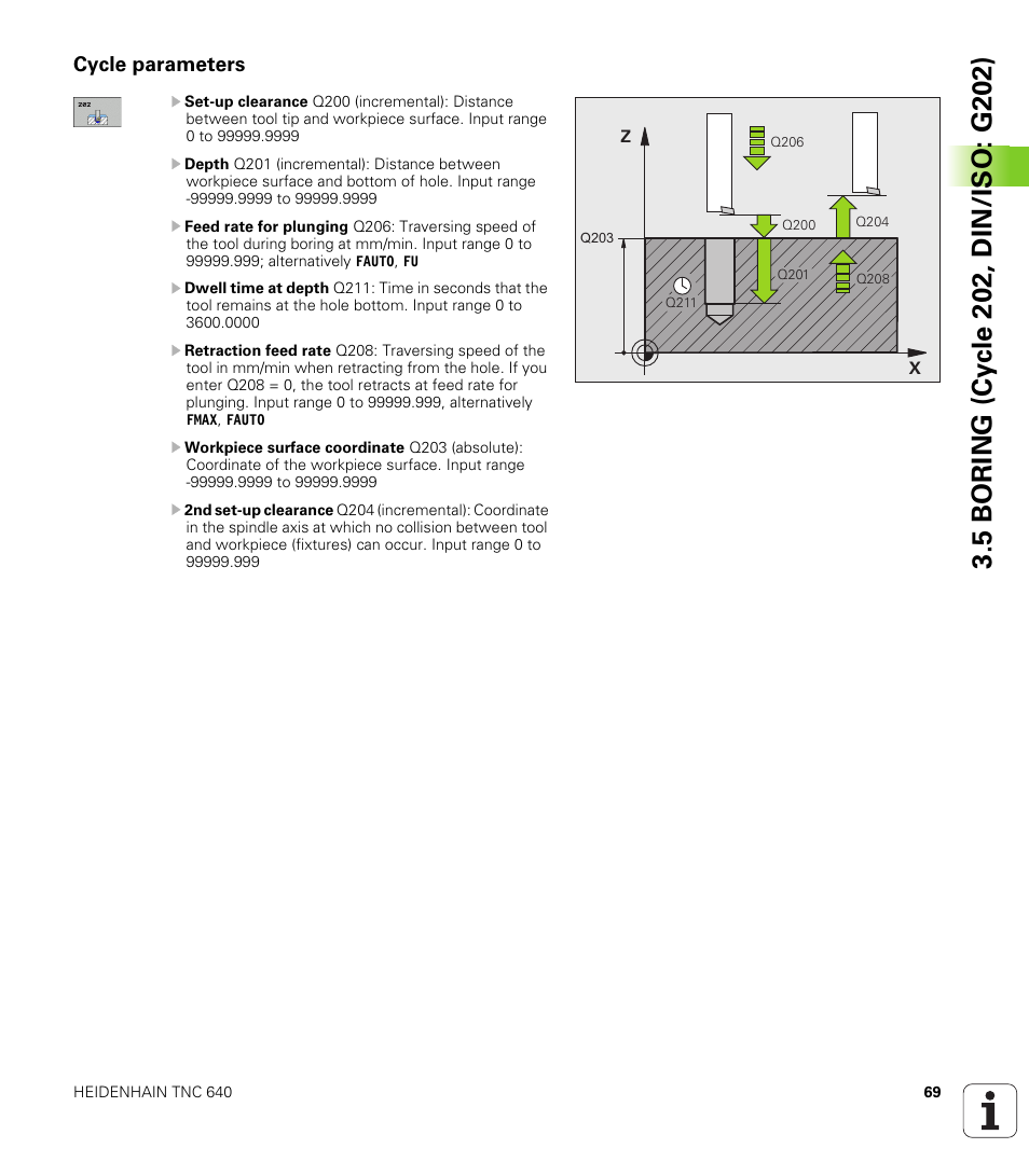 Cycle parameters | HEIDENHAIN TNC 640 (34059x-01) Cycle programming User Manual | Page 69 / 549