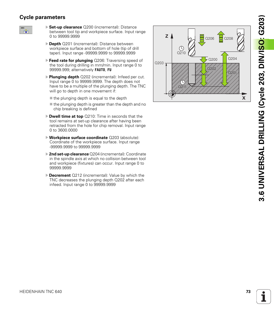 Cycle parameters | HEIDENHAIN TNC 640 (34059x-01) Cycle programming User Manual | Page 73 / 549