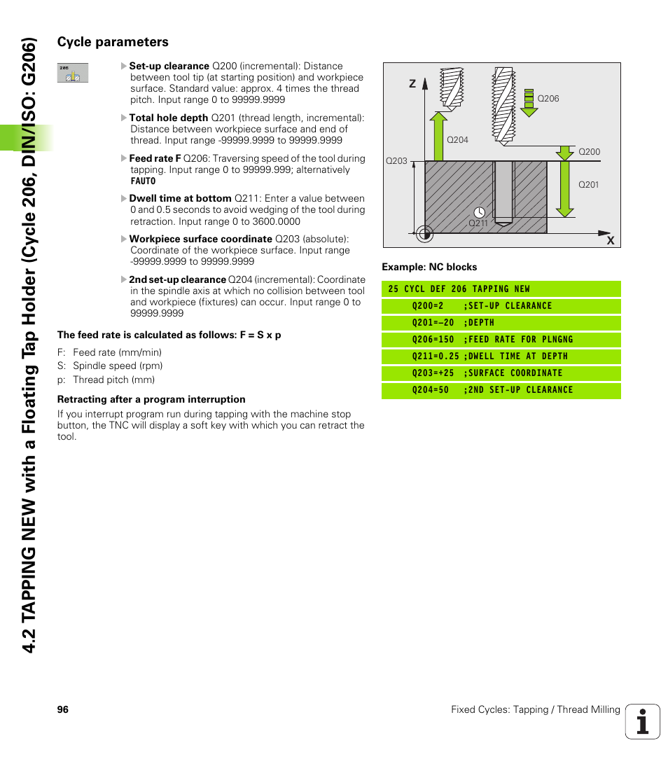 Cycle parameters | HEIDENHAIN TNC 640 (34059x-01) Cycle programming User Manual | Page 96 / 549