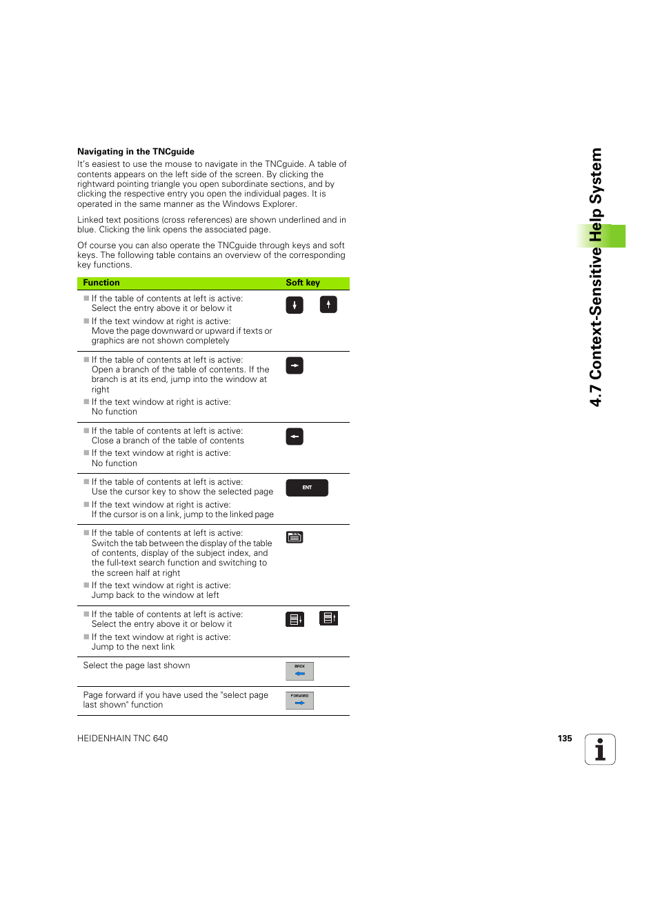 7 cont ext-sensitiv e help s y st em | HEIDENHAIN TNC 640 (34059x-01) ISO programming User Manual | Page 135 / 519