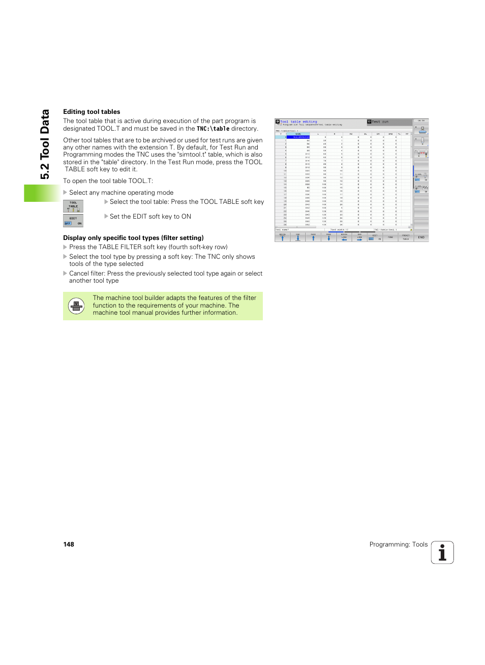 2 t ool d a ta | HEIDENHAIN TNC 640 (34059x-01) ISO programming User Manual | Page 148 / 519