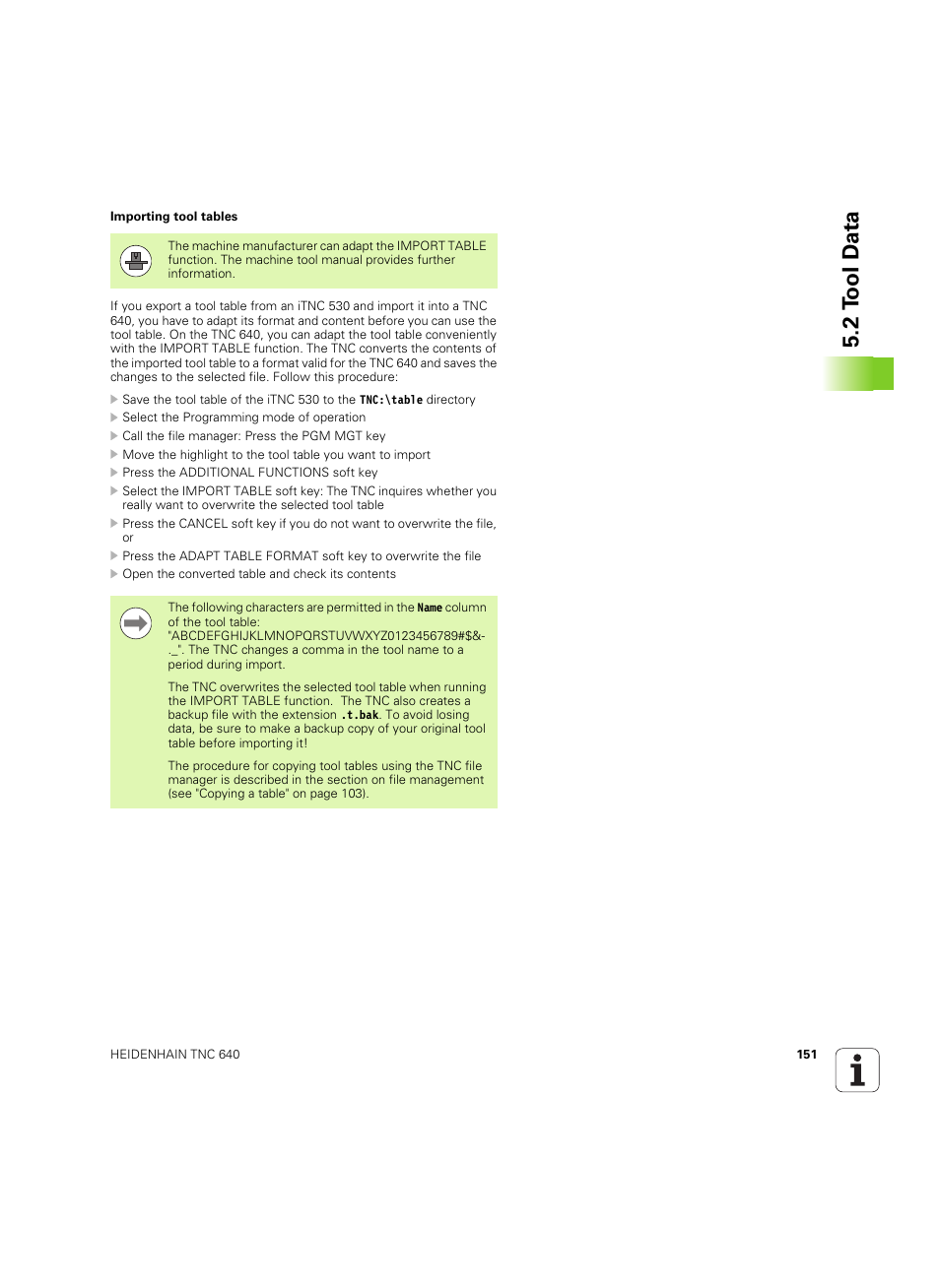 2 t ool d a ta | HEIDENHAIN TNC 640 (34059x-01) ISO programming User Manual | Page 151 / 519