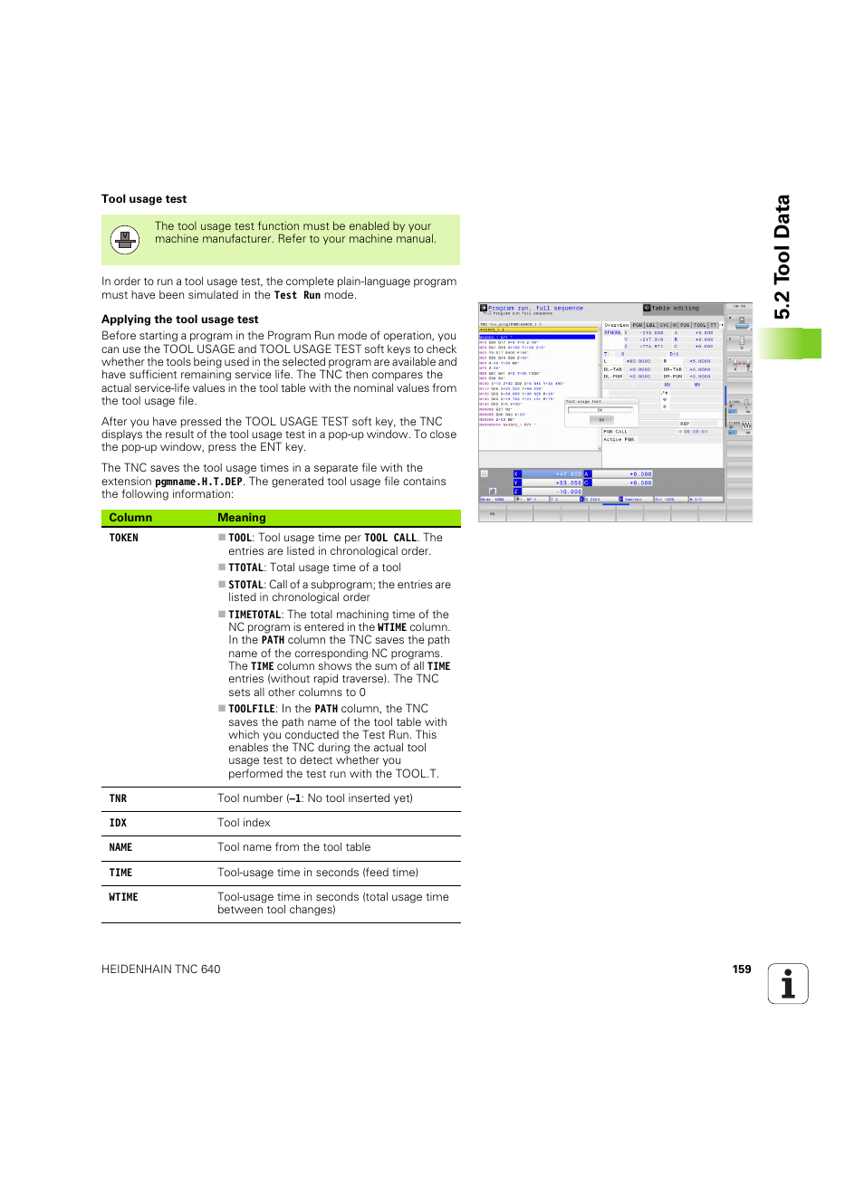 2 t ool d a ta | HEIDENHAIN TNC 640 (34059x-01) ISO programming User Manual | Page 159 / 519