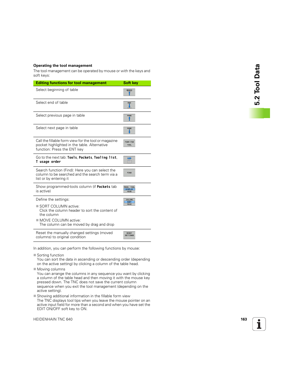 2 t ool d a ta | HEIDENHAIN TNC 640 (34059x-01) ISO programming User Manual | Page 163 / 519