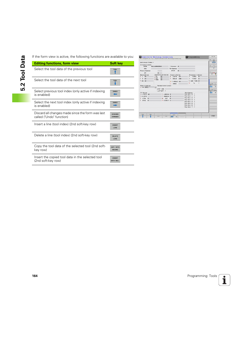 2 t ool d a ta | HEIDENHAIN TNC 640 (34059x-01) ISO programming User Manual | Page 164 / 519