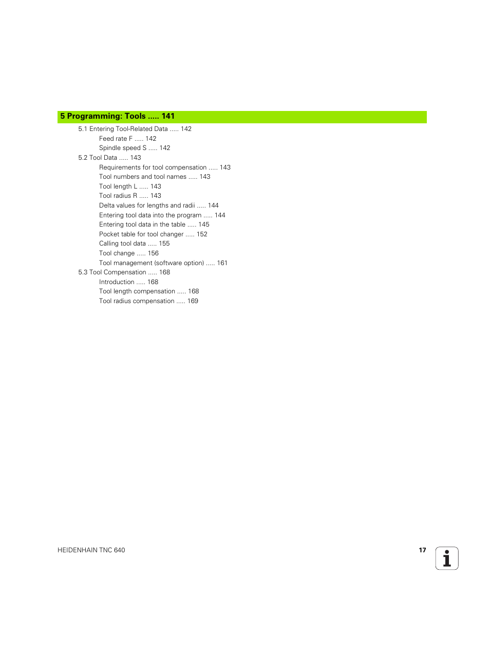 HEIDENHAIN TNC 640 (34059x-01) ISO programming User Manual | Page 17 / 519