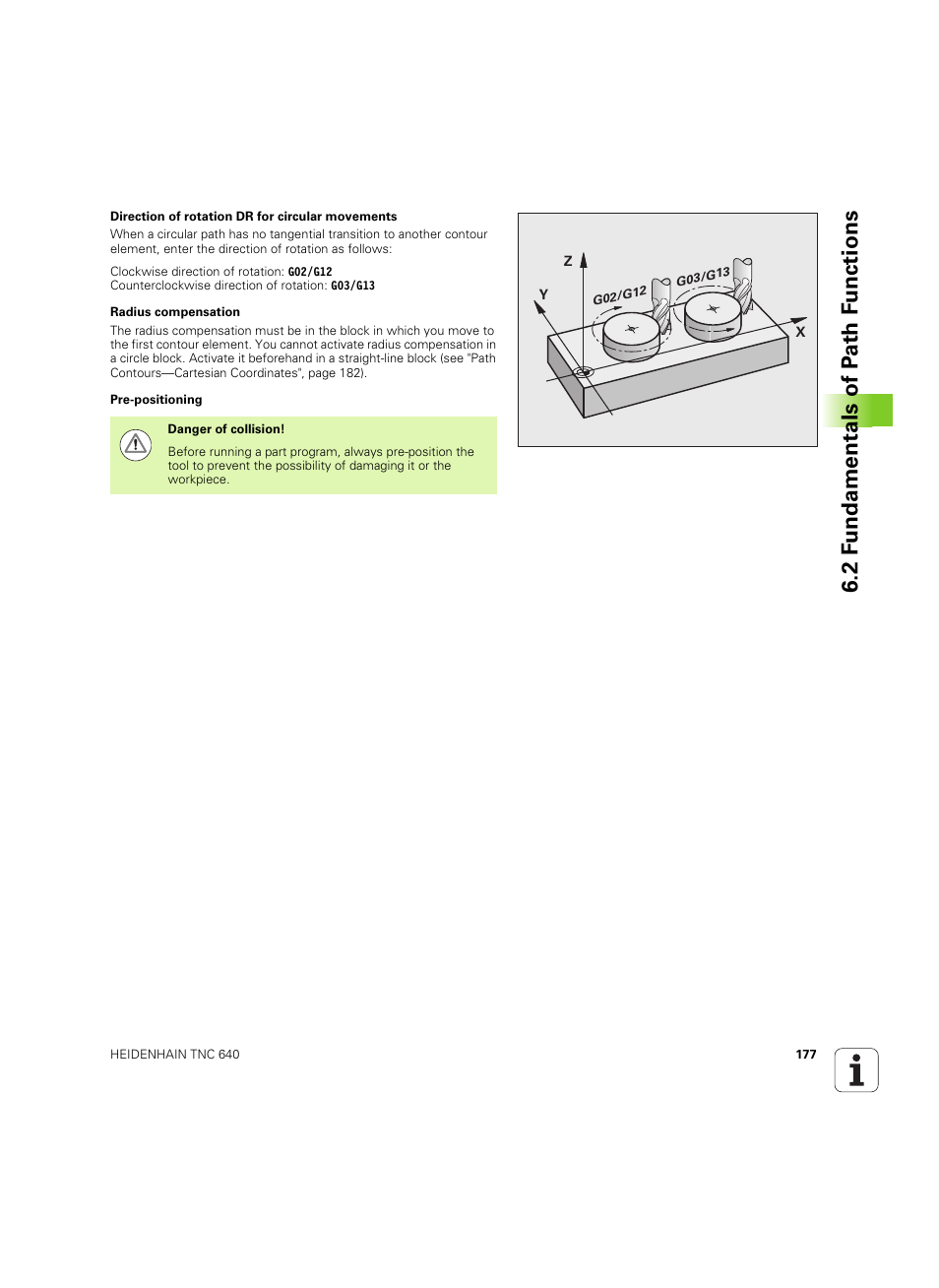 2 f undamentals of p a th f unctions | HEIDENHAIN TNC 640 (34059x-01) ISO programming User Manual | Page 177 / 519