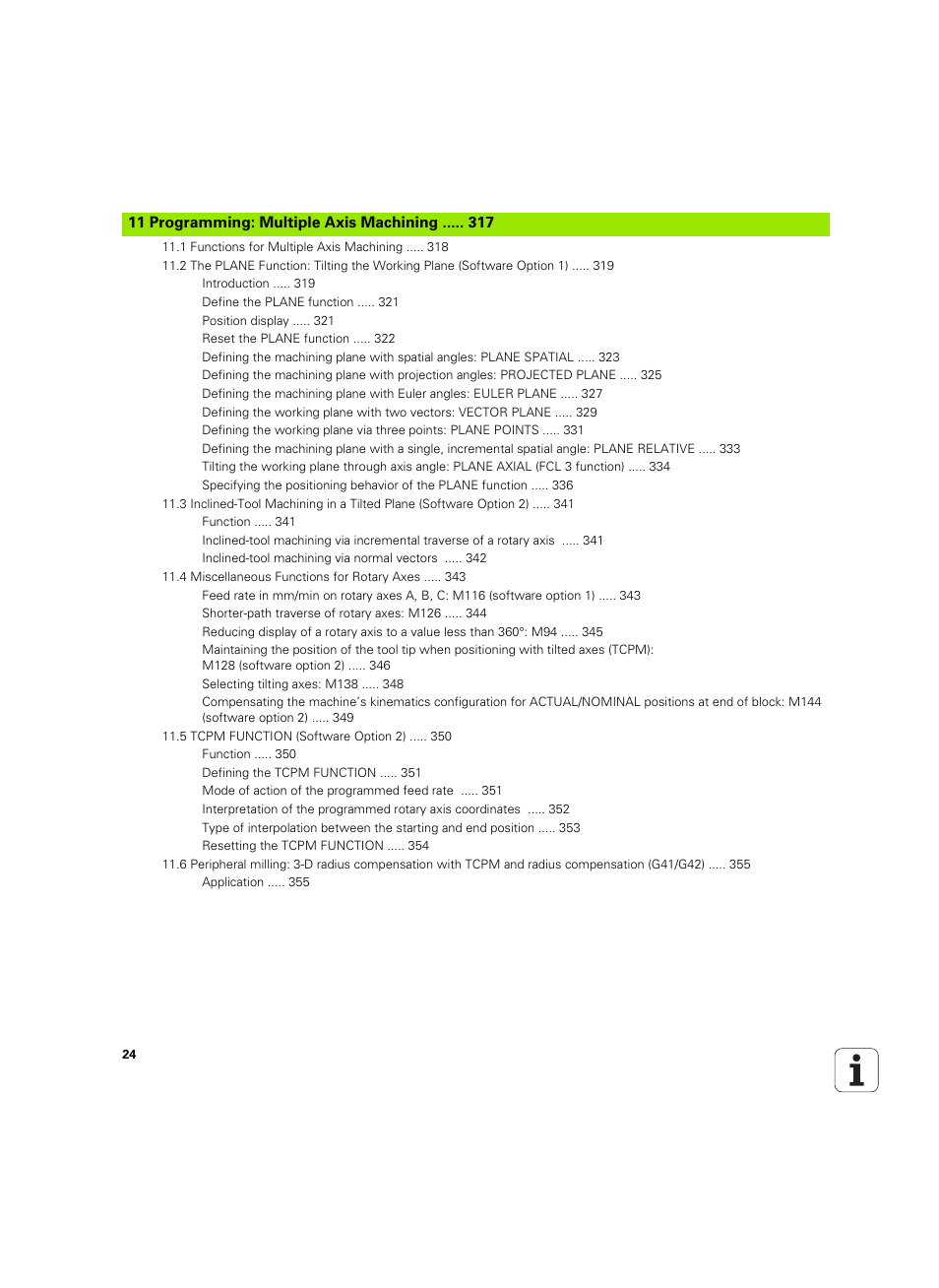 HEIDENHAIN TNC 640 (34059x-01) ISO programming User Manual | Page 24 / 519