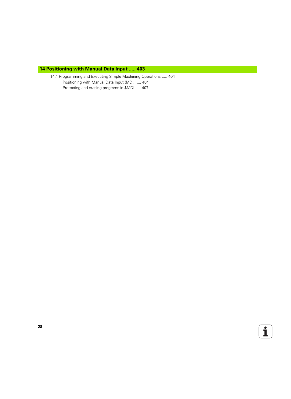 HEIDENHAIN TNC 640 (34059x-01) ISO programming User Manual | Page 28 / 519