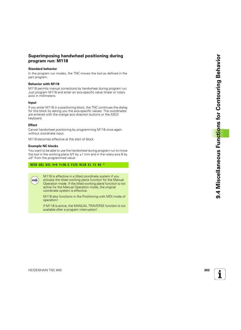 HEIDENHAIN TNC 640 (34059x-01) ISO programming User Manual | Page 303 / 519