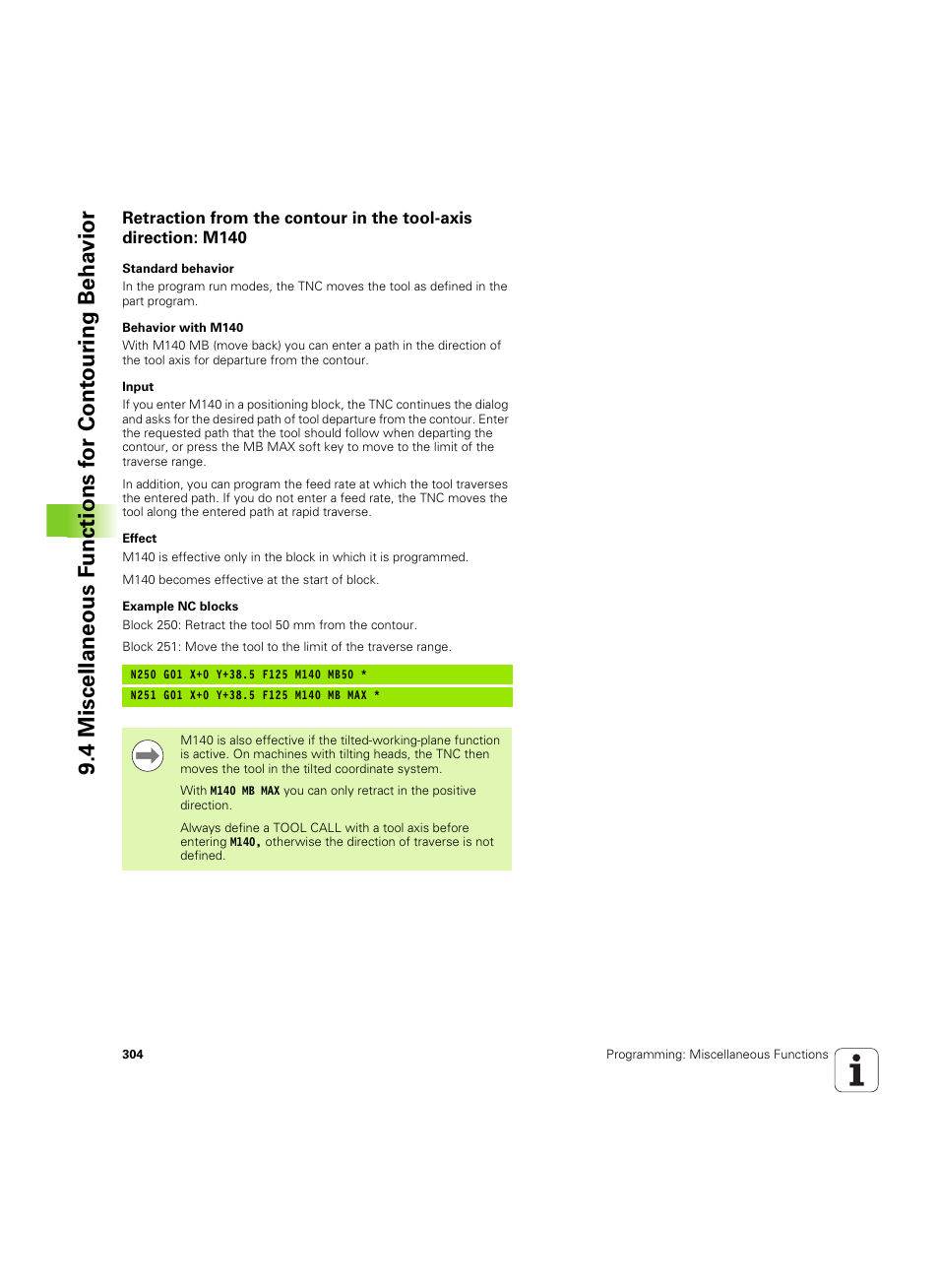 HEIDENHAIN TNC 640 (34059x-01) ISO programming User Manual | Page 304 / 519
