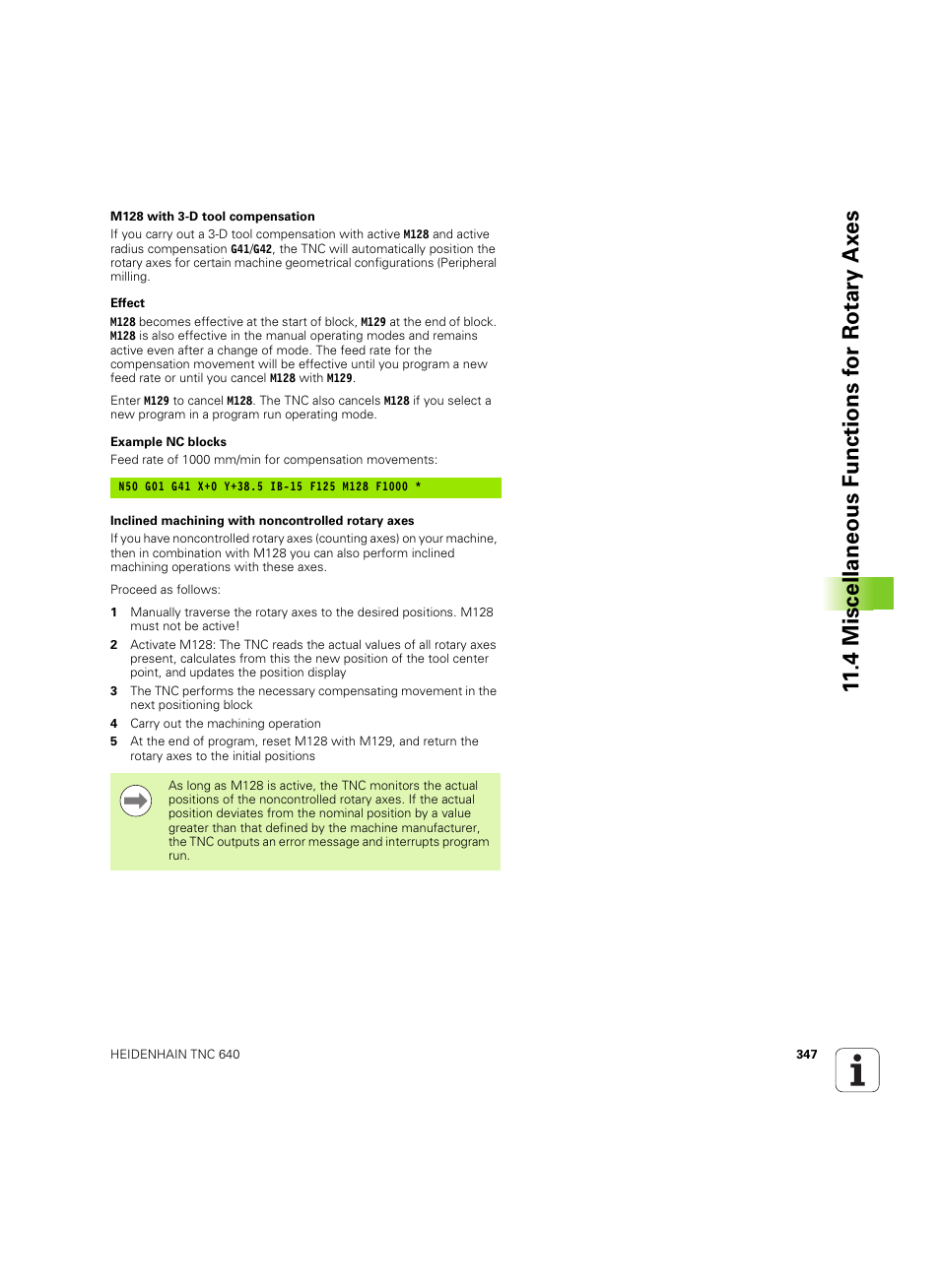 HEIDENHAIN TNC 640 (34059x-01) ISO programming User Manual | Page 347 / 519