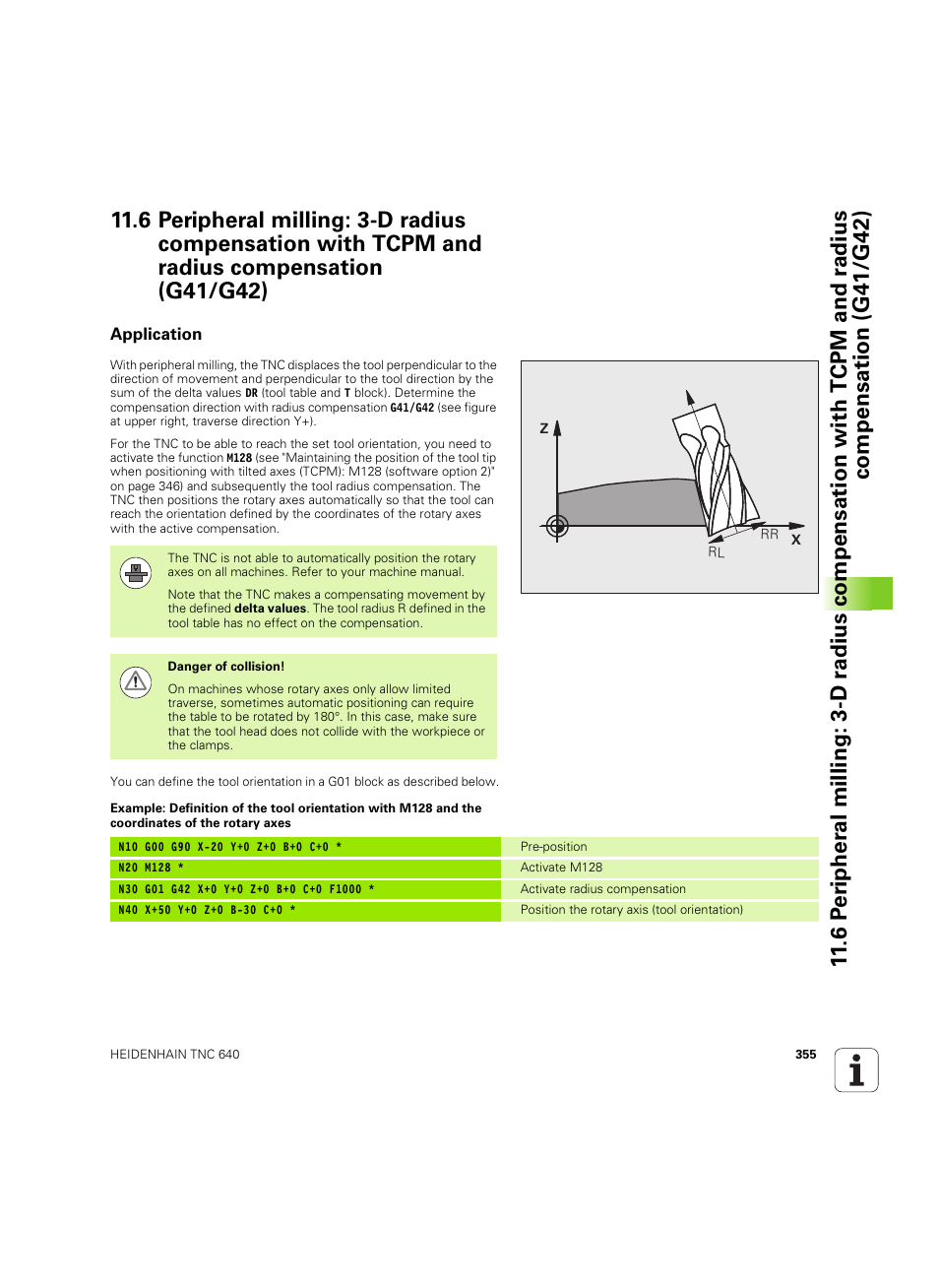 Application | HEIDENHAIN TNC 640 (34059x-01) ISO programming User Manual | Page 355 / 519