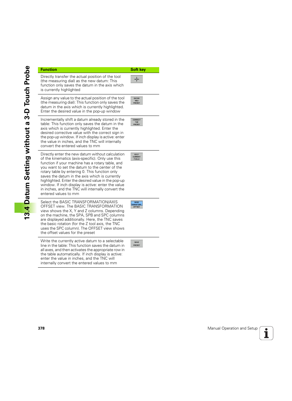 4 d a tu m set ting without a 3-d t ouc h pr obe | HEIDENHAIN TNC 640 (34059x-01) ISO programming User Manual | Page 378 / 519