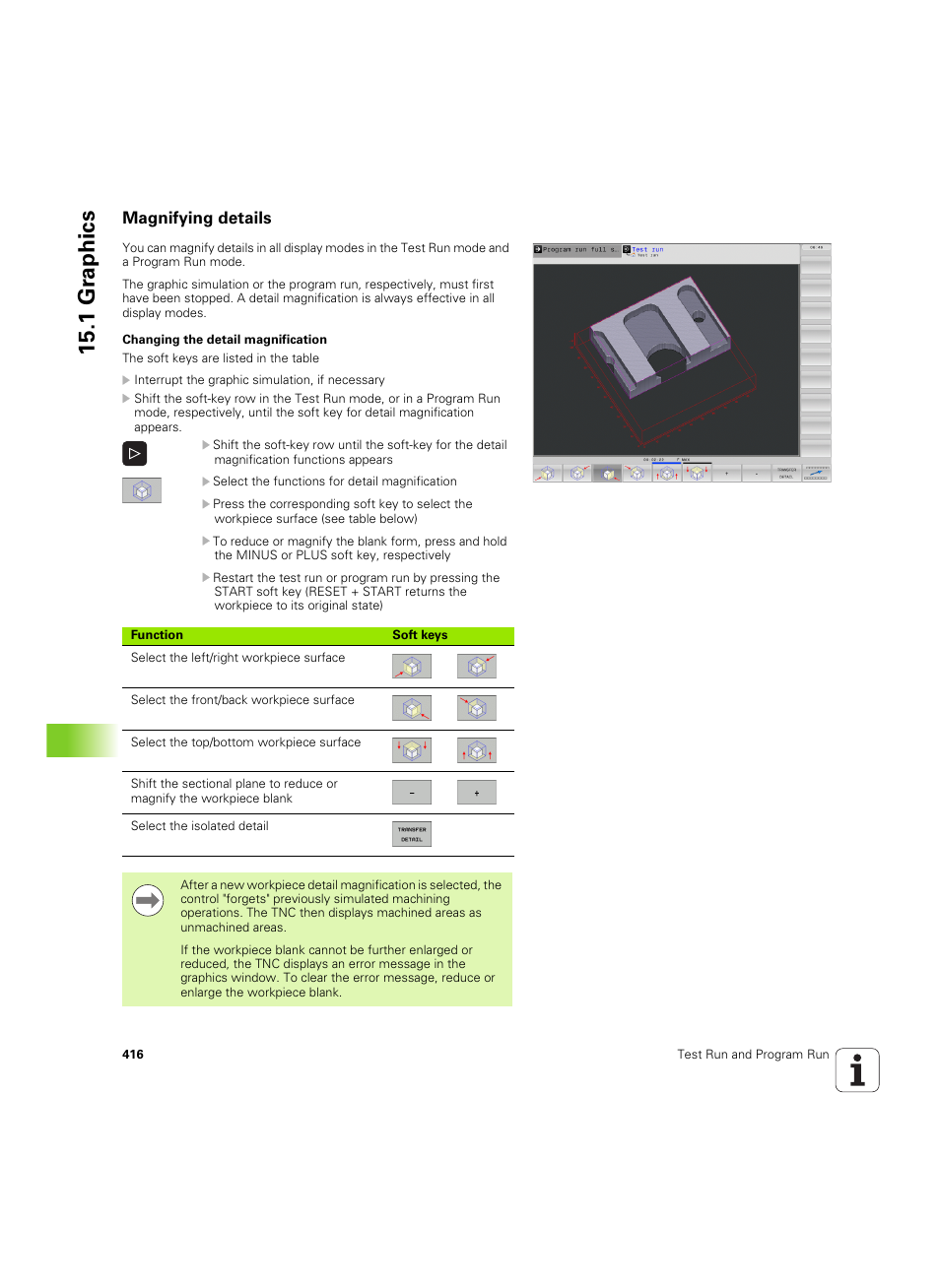 Magnifying details, 1 gr aphics | HEIDENHAIN TNC 640 (34059x-01) ISO programming User Manual | Page 416 / 519