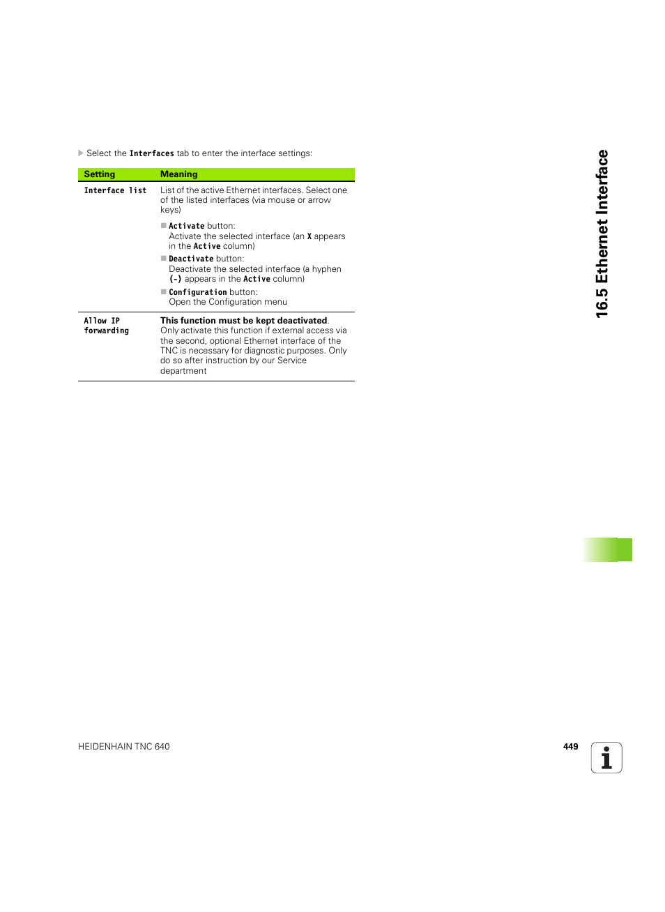 5 ether n et int e rf ace | HEIDENHAIN TNC 640 (34059x-01) ISO programming User Manual | Page 449 / 519