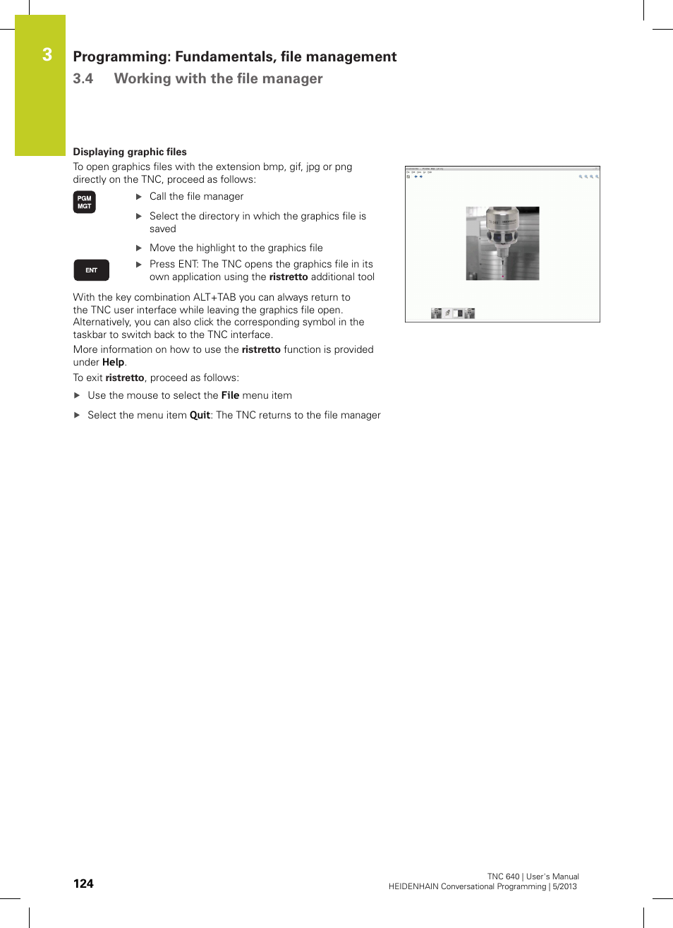 HEIDENHAIN TNC 640 (34059x-02) User Manual | Page 124 / 662