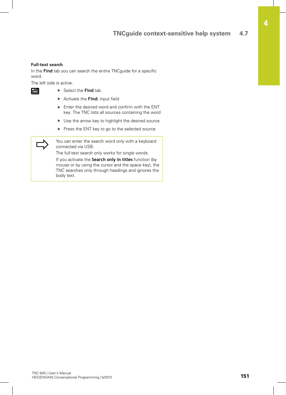 Tncguide context-sensitive help system 4.7 | HEIDENHAIN TNC 640 (34059x-02) User Manual | Page 151 / 662